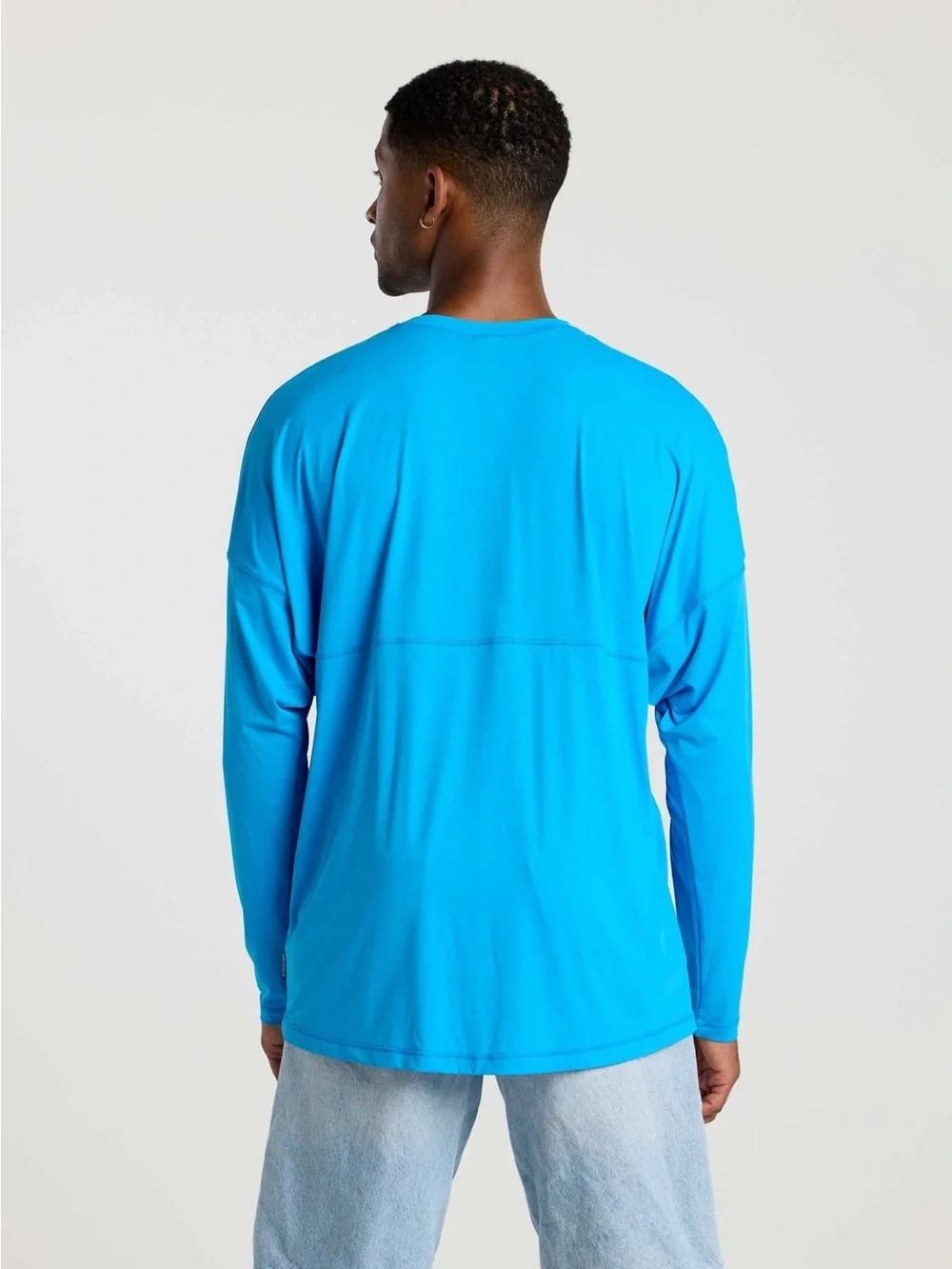 SPIRIT JERSEY Tidepool Turquoise Aqua Rash Guard UPF 50 Swim Shirt